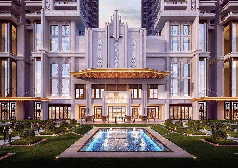 Hero Homes The Palatial night view with high-rise towers and city lights