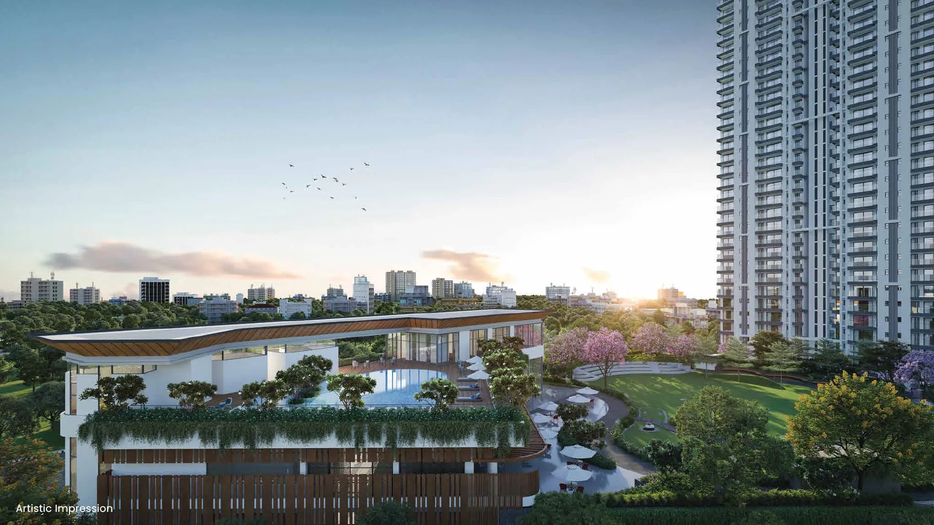 EMAAR Urban Ascent high-rise towers with rooftop clubhouse and landscaped greens – Sector 112 Gurgaon