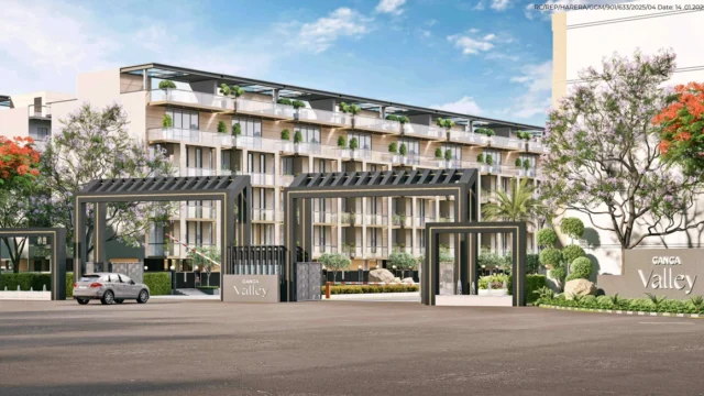 Ganga Valley main entrance gate – luxury plotted township in Sector 78 Gurgaon