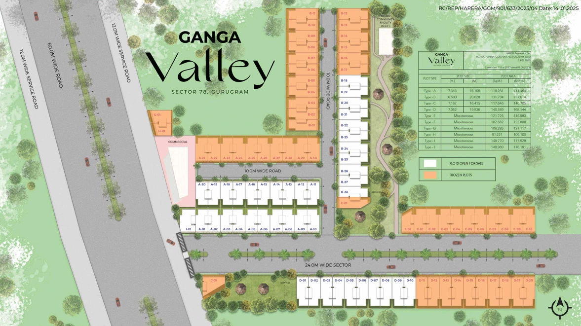 Ganga Valley Sector 78 Gurgaon DDJAY Residential Plots