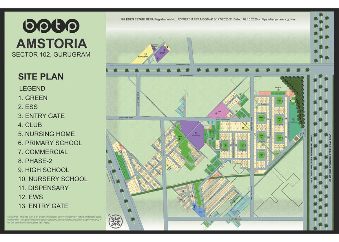 BPTP Amstoria Sector 102 Master Plan