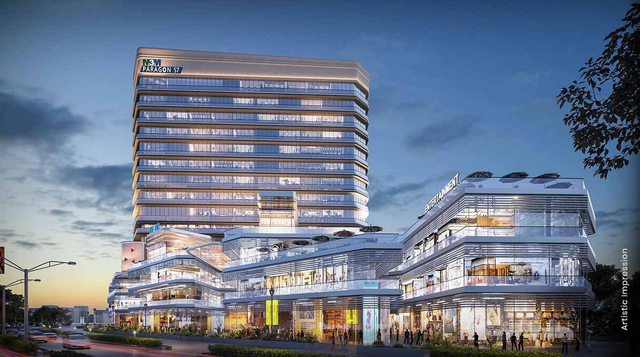 Serviced loft apartments and modern retail concept at M3M Paragon 57