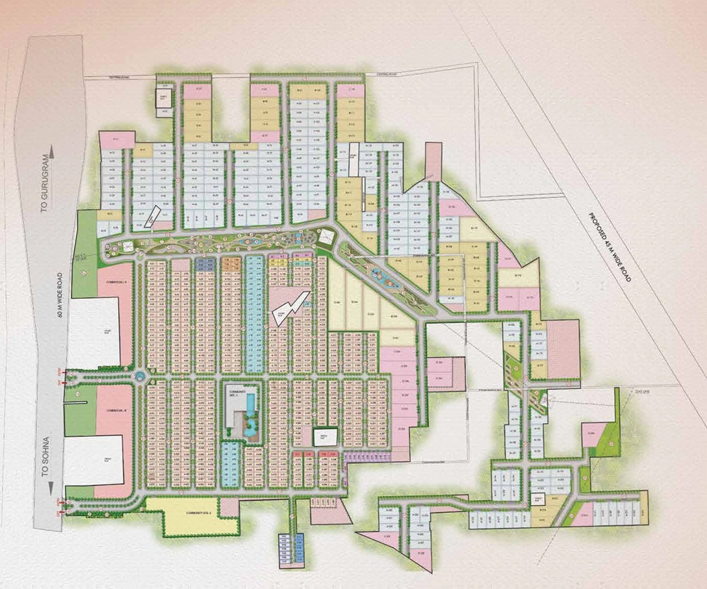 3 BHK Low-Rise Floors in Daxin Vistas Sector 36 Sohna