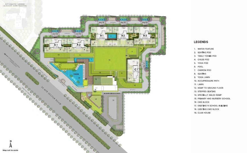 Puri Diplomatic Residences master plan