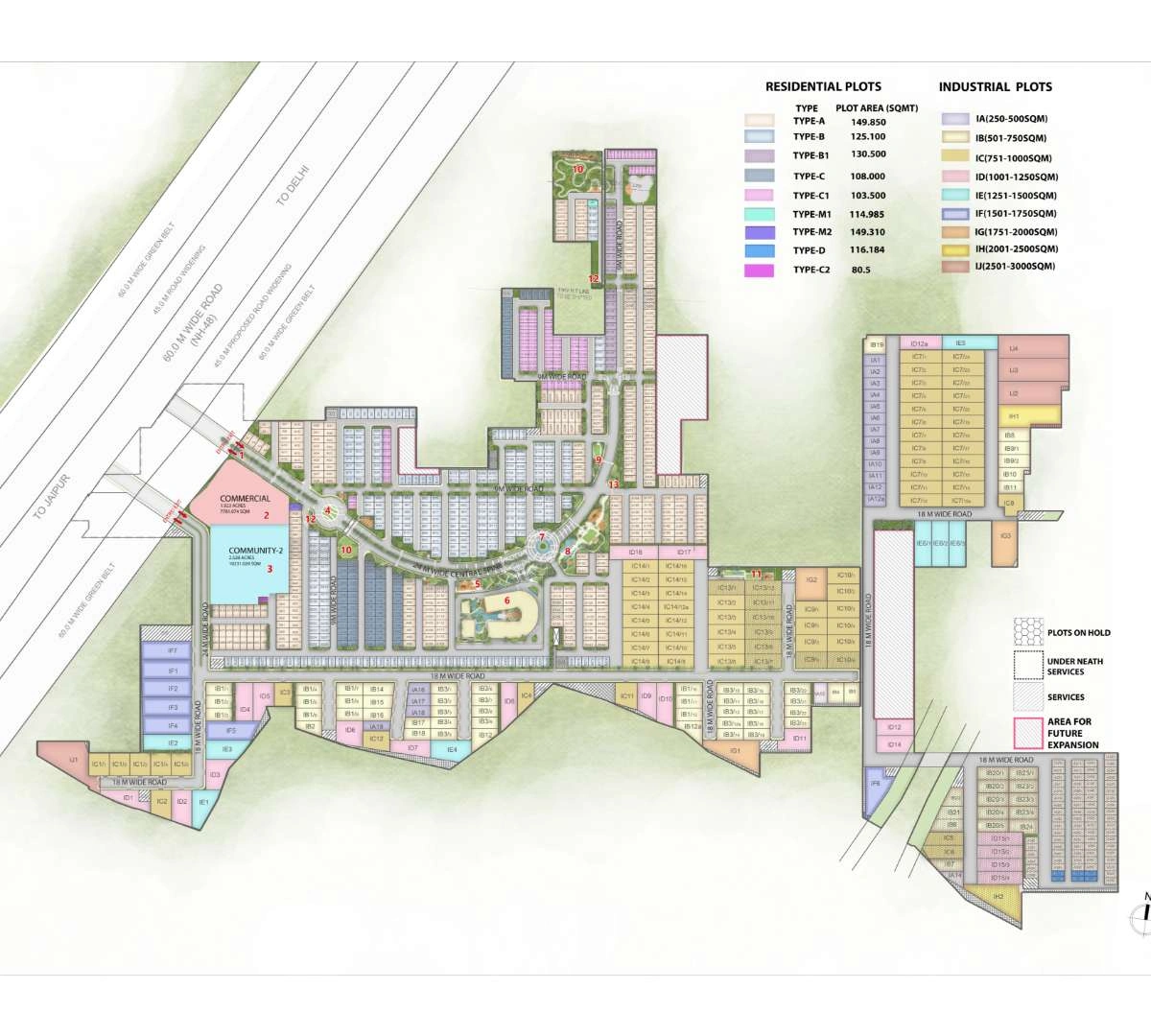 Residential Plot in City of Colours Sector 36 Sohna Master Plan