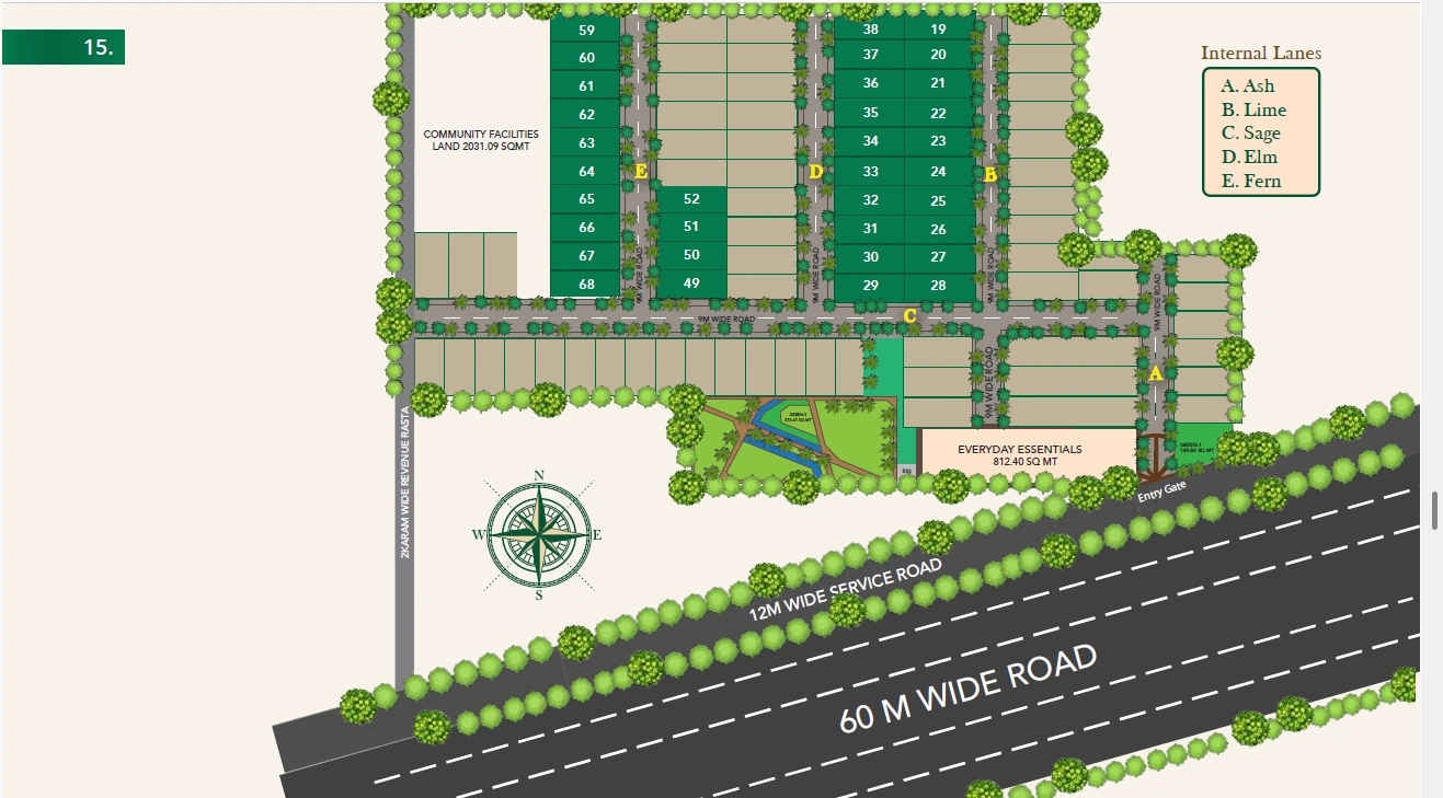 Grace Resilviaa 3BHK Luxury Floors Sector 78 Gurugram Master Plan