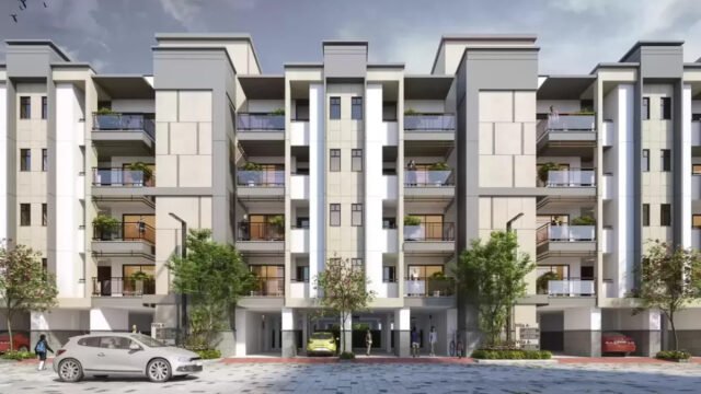 Modern residential elevation view of Flora Avenue 88A, Sector 88A Gurugram – artist’s impression