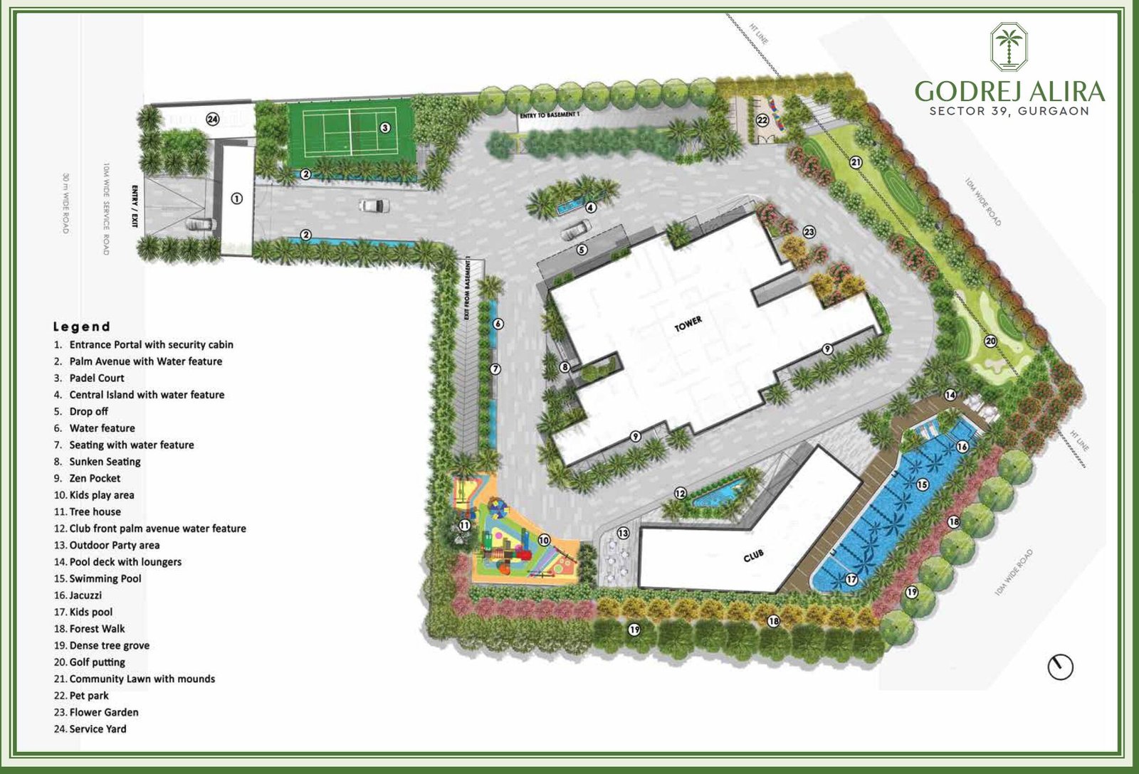 Godrej Alira Sector 39 Gurugram Master plan