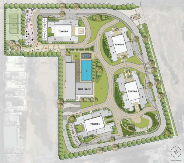 Emaar Amaris Sector 62 Gurugram Luxury Apartments Location Map