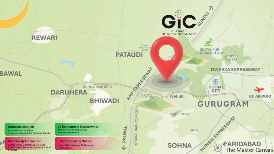 M3M High-Rise Residences GIC Location Map